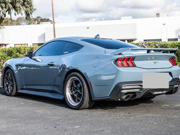 2024-UP FORD MUSTANG S650 | CARBON FIBER REAR TAIL LIGHT TRIM BEZEL COVERS PAIR